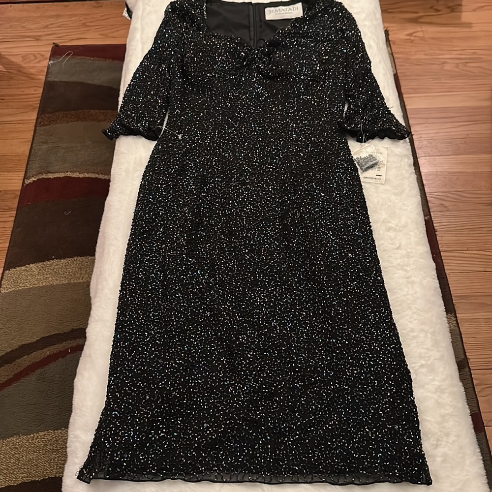 New Je Mayadi by Sean Meheta sparkly event dress